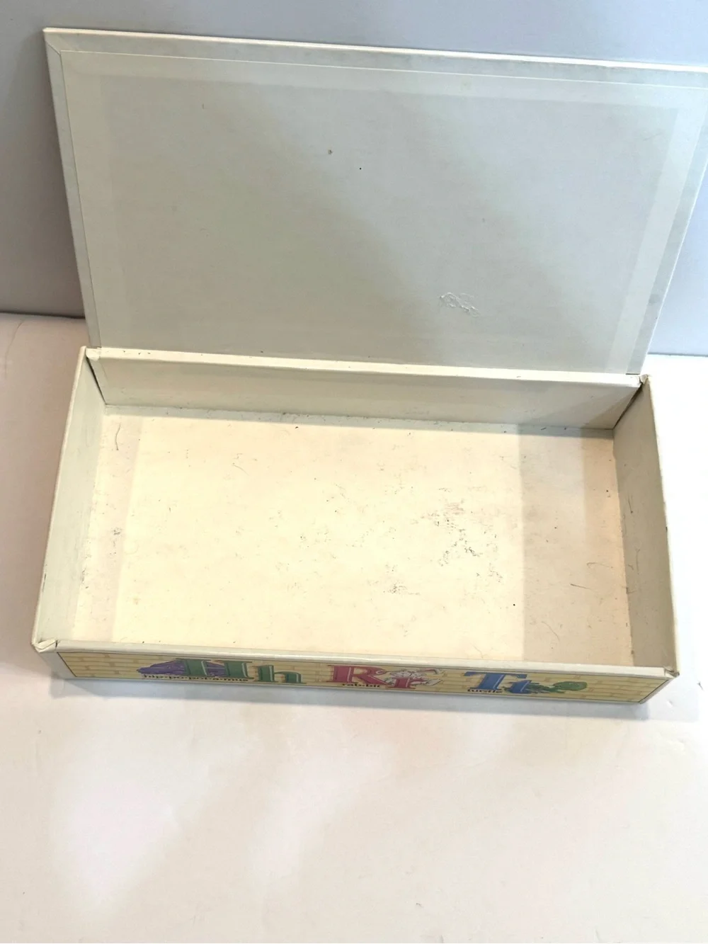 Vintage Wolfgang Candy School Box Classroom Scene Retro 1980s Pencil Box